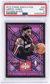 2012-13 Panini Innovation Stained Glass #99 LeBron James - PSA MINT 9